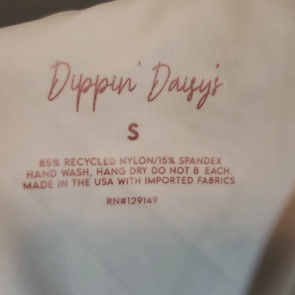 Dippin' Daisy's NWT Blue and White Stripe with Flowers Tank, Small - Picture 6 of 6